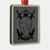 Crest Metalen Ornament (Rechts)
