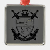 Crest Metalen Ornament (Voorkant)