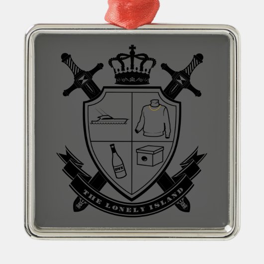 Crest Metalen Ornament (Voorkant)