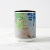 Crest-Mok van de natuur Tweekleurige Koffiemok (Center)