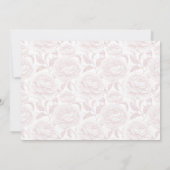 Crest Monogram Blush Pink Script Foto Save The Date (Achterkant)