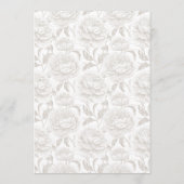 Crest Monogram Bord Taupe Wedding Menu Kaart (Achterkant)