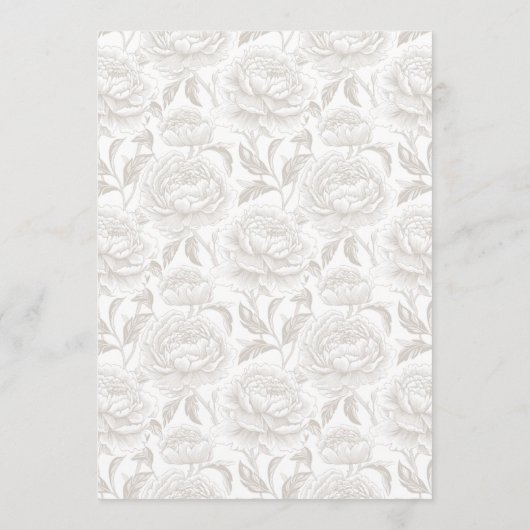 Crest Monogram Bord Taupe Wedding Menu Kaart (Achterkant)