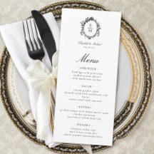  Crest Monogram Botanische bruiloft