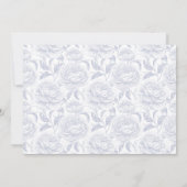 Crest Monogram Dusty Blue Script Foto Save The Date (Achterkant)