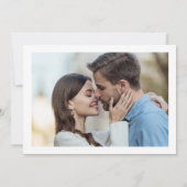   Crest Monogram Huwelijksfoto Save The Date (Achterkant)