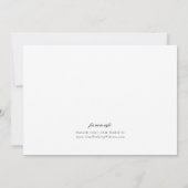   Crest Monogram Huwelijksfoto Save The Date (Achterkant)