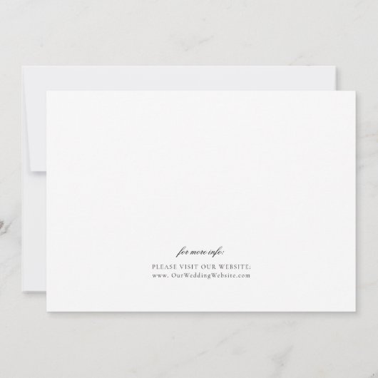 Crest Monogram Huwelijksfoto Save The Date (Achterkant)