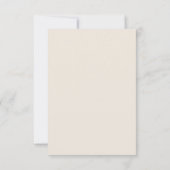 Crest Monogram Mocha En Crème Trouw RSVP Kaart (Achterkant)