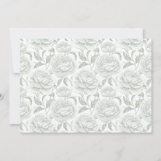 Crest Monogram Sage Green Script Foto Save The Date (Achterkant)