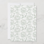 Crest Monogram Sage Green Wedding Invitation (Achterkant)