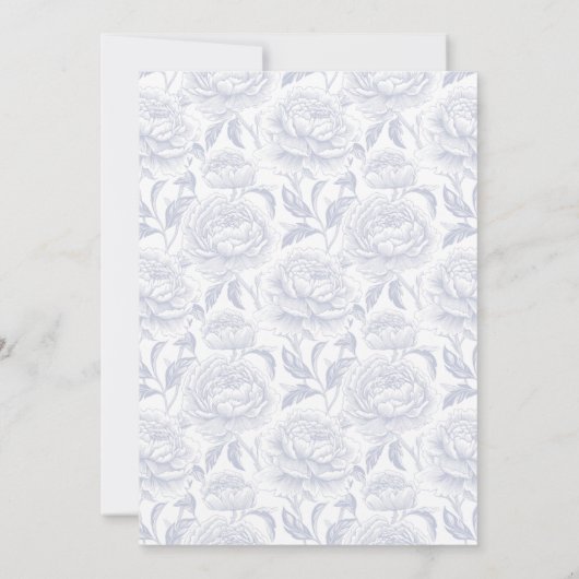 Crest Monogram Stofblauw Schrift Save The Date (Achterkant)