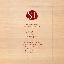 Crest Monogram Typografie Bruiloft