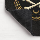 Crest Mouse Pad | Dark Academia Lily & Bones Muismat (Hoek)