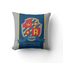 Crest naam en betekenis letter A Aiden jongens kus