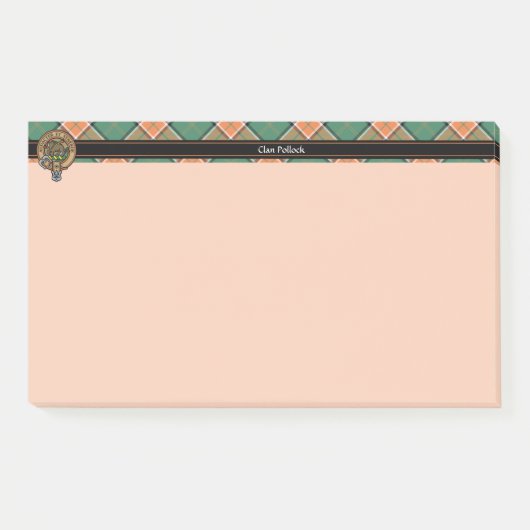 Crest Notes van Clan Pollock (Voorkant)