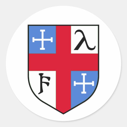 Crest Ronde Sticker (Voorkant)