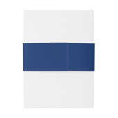 Crest Royal Blue Nepgoud Versierd Trouwmonogram Uitnodigingen Wikkel (Achterkant Voorbeeld)