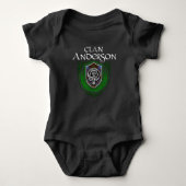 Crest Tartan Baby  Romper (Voorkant)