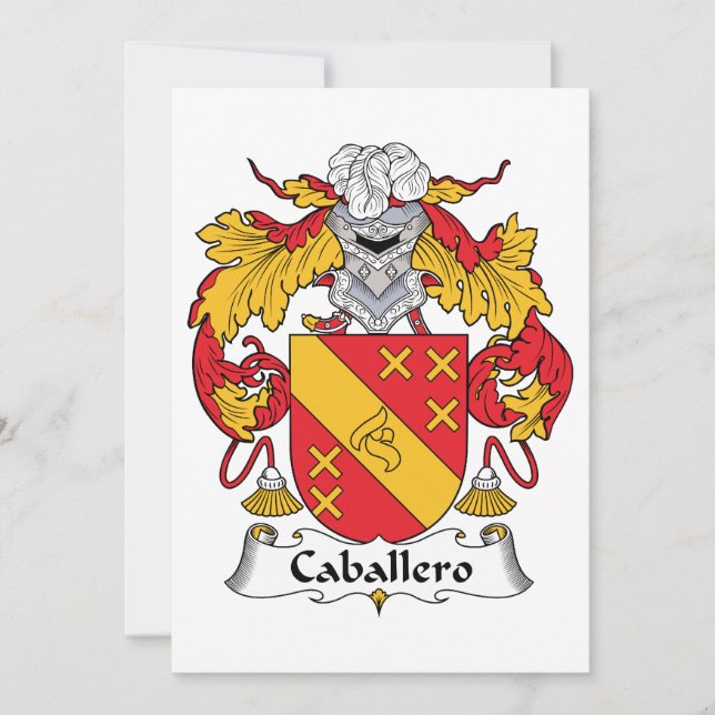 Crest van de familie Caballero (Voorkant)