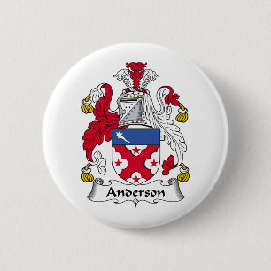 CREST van de Familie van Anderson Ronde Button 5,7 Cm
