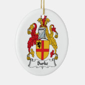 CREST van de Familie van Burke Keramisch Ornament (Rechts)