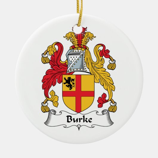 CREST van de Familie van Burke Keramisch Ornament (Voorkant)