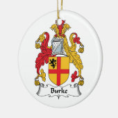 CREST van de Familie van Burke Keramisch Ornament (Links)