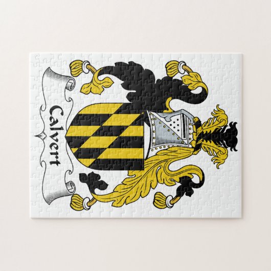 CREST van de Familie van Calvert Legpuzzel (Horizontaal)