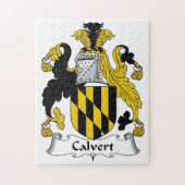 CREST van de Familie van Calvert Legpuzzel (Verticaal)