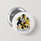 CREST van de Familie van Campbell Ronde Button 5,7 Cm (Voorkant /achterkant)