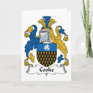 CREST van de Familie van Cooke Kaart