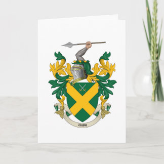 CREST van de Familie van Duddy - Leeg Wenskaart Kaart