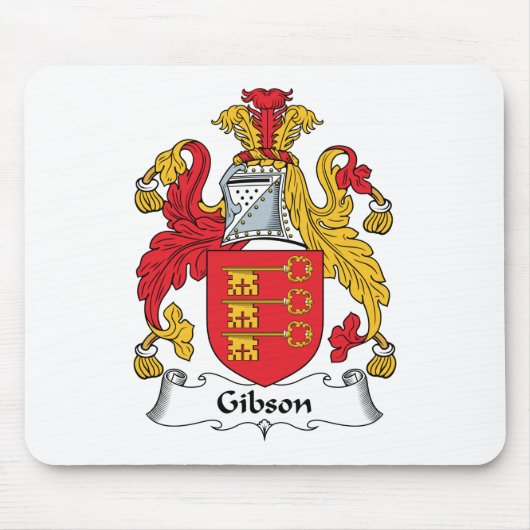 CREST van de Familie van Gibson Muismat (Voorkant)