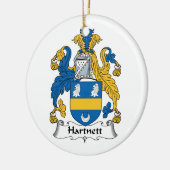CREST van de Familie van Hartnett Keramisch Ornament (Links)
