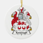 CREST van de Familie van Kavanagh Keramisch Ornament (Voorkant)