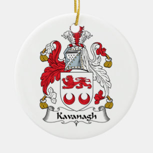 CREST van de Familie van Kavanagh Keramisch Ornament