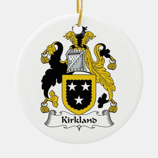 CREST van de Familie van Kirkland Keramisch Ornament (Voorkant)