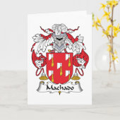 CREST van de Familie van Machado Kaart (Gele Bloem)