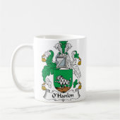 CREST van de Familie van O'Hanlon Koffiemok (Links)