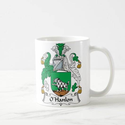 CREST van de Familie van O'Hanlon Koffiemok (Rechts)