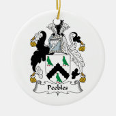 CREST van de Familie van Peebles Keramisch Ornament (Voorkant)