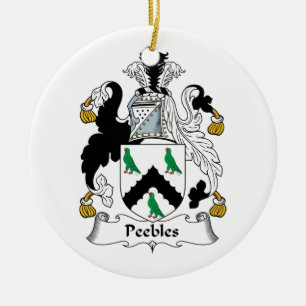 CREST van de Familie van Peebles Keramisch Ornament