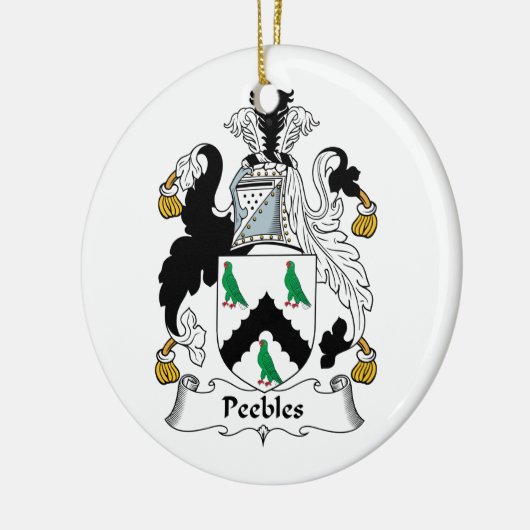 CREST van de Familie van Peebles Keramisch Ornament (Links)