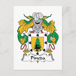 CREST van de Familie van Pineda Briefkaart