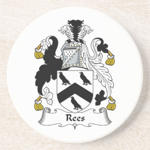CREST van de Familie van Rees Zandsteen Onderzetter