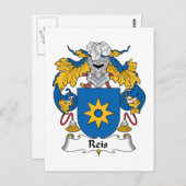 CREST van de Familie van Reis Briefkaart (Voorkant / Achterkant)