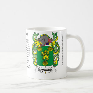 CREST van de Familie van Reynolds op een mok