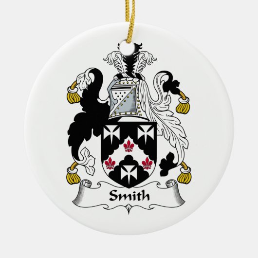 CREST van de Familie van Smith Keramisch Ornament (Voorkant)