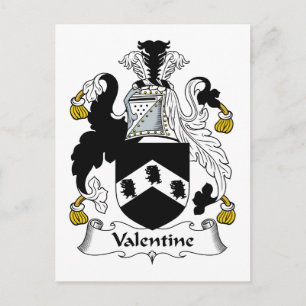 CREST van de Familie van Valentijn Feestdagenkaart